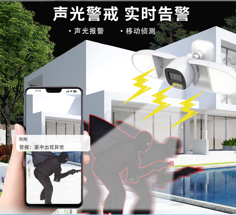 Full Color 4MP iCsee APP Flood - Home Security Flood Lights recension och pris