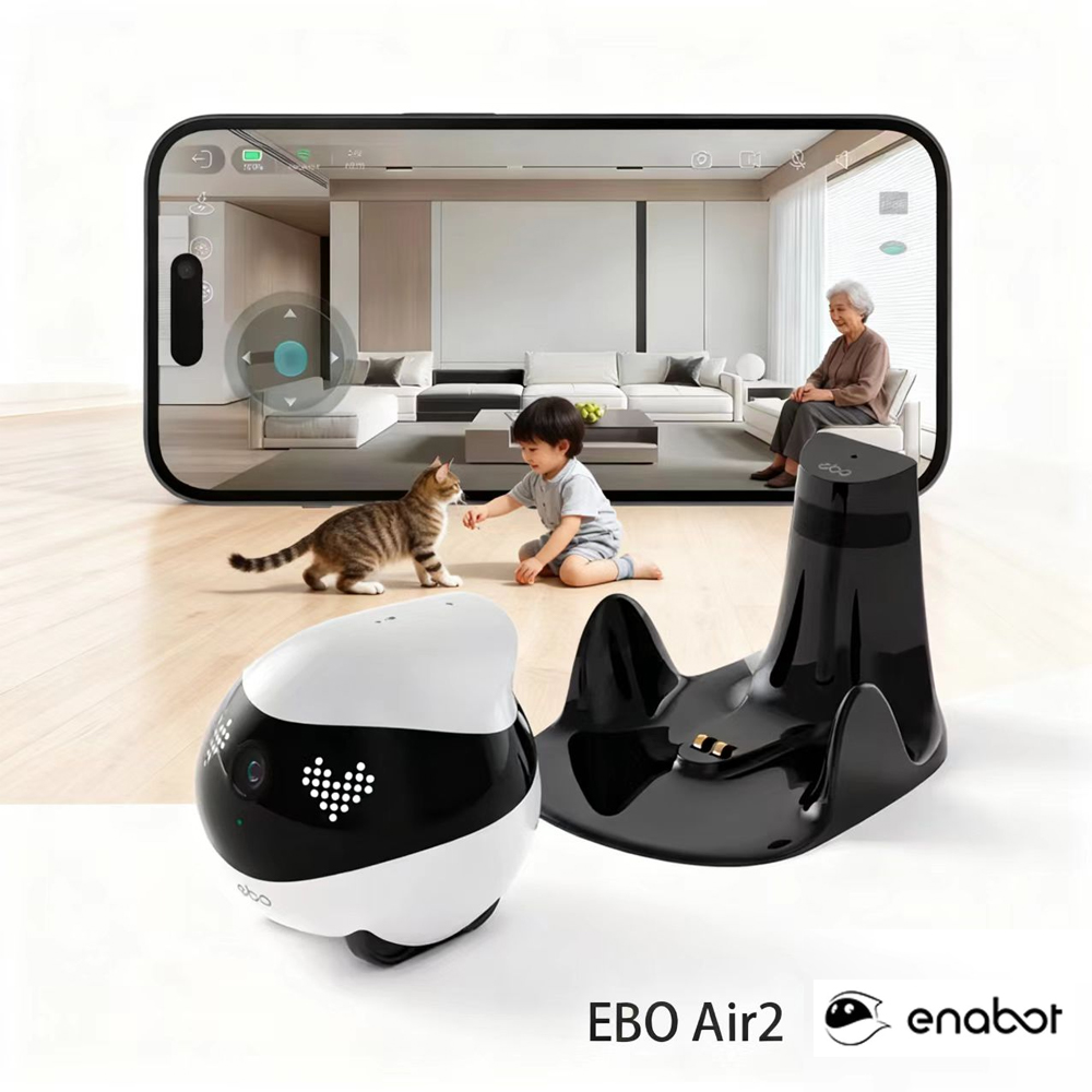 Enabot EBO AIR 2 Companion Rob - Home Security Robot Dog recension och pris
