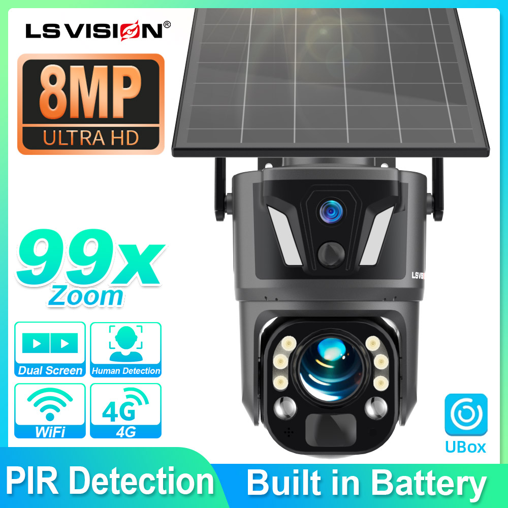 Home Security Outdoor Camera System - LS VISION 4K 8MP Outdoor Home