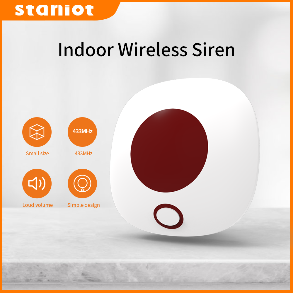 Staniot Indoor Wireless Siren  - Home Security Gate recension och pris