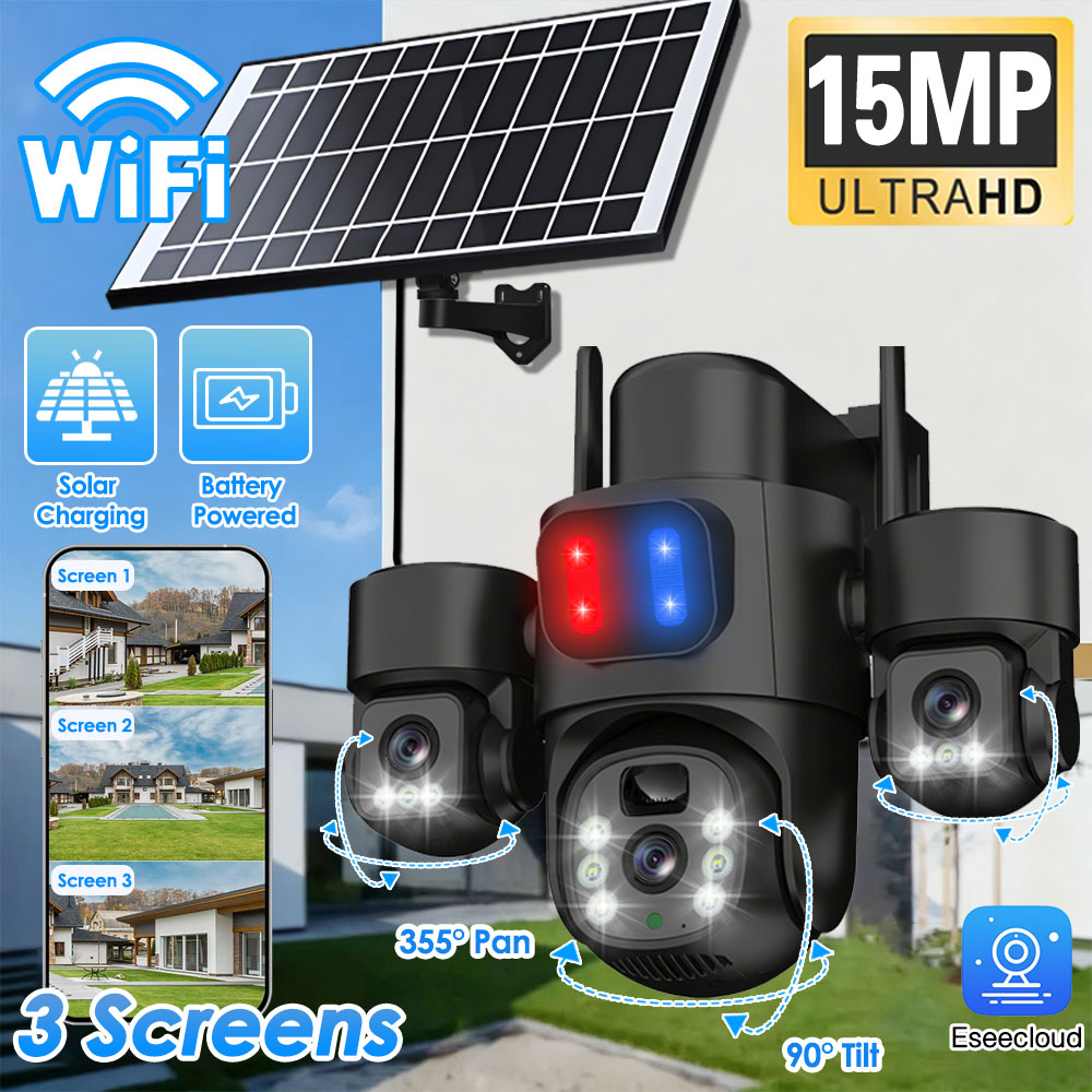 WIFI Solar PTZ Camera Outdoor  - Home Security Outdoor Camera System recension och pris