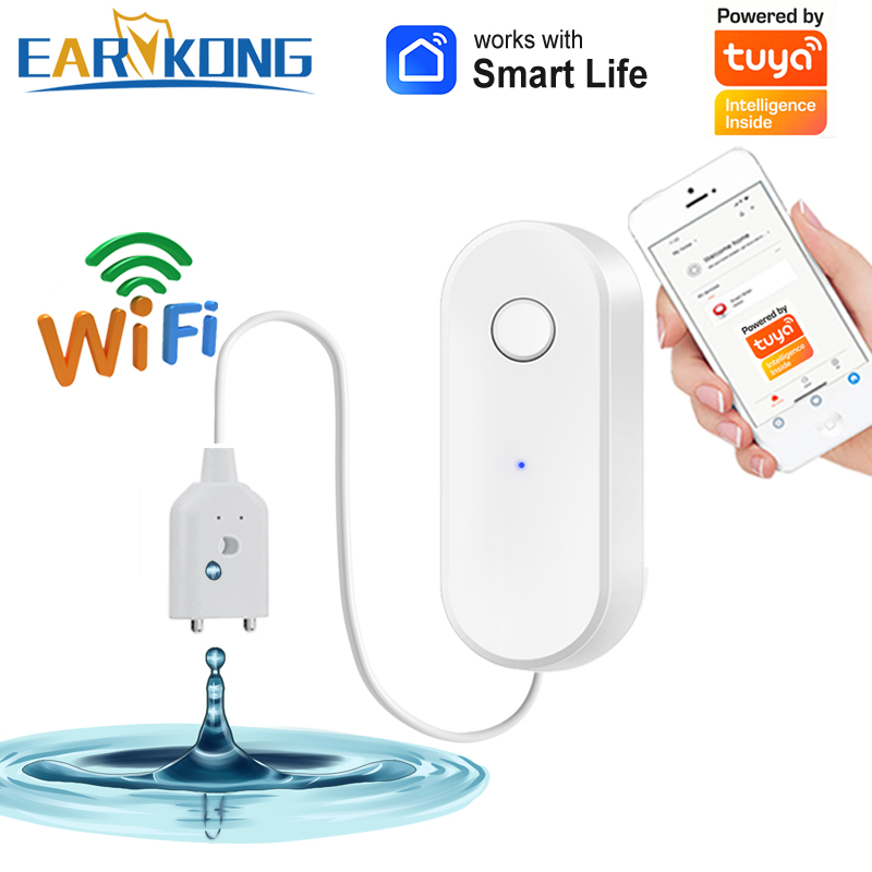 Tuya WiFi Smart Water Leak Sen - Home Security And Camera System recension och pris