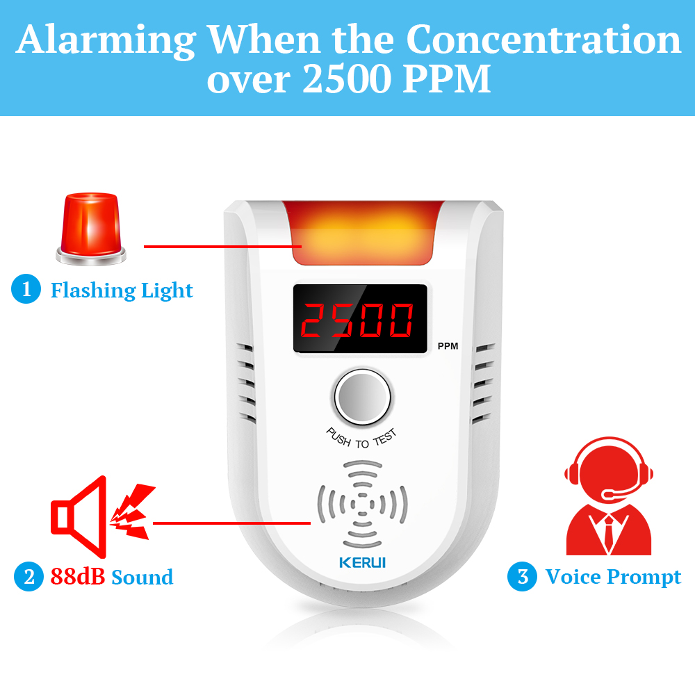 KERUI GD13 LPG GAS Detector Al - Home Security Equipment recension och pris