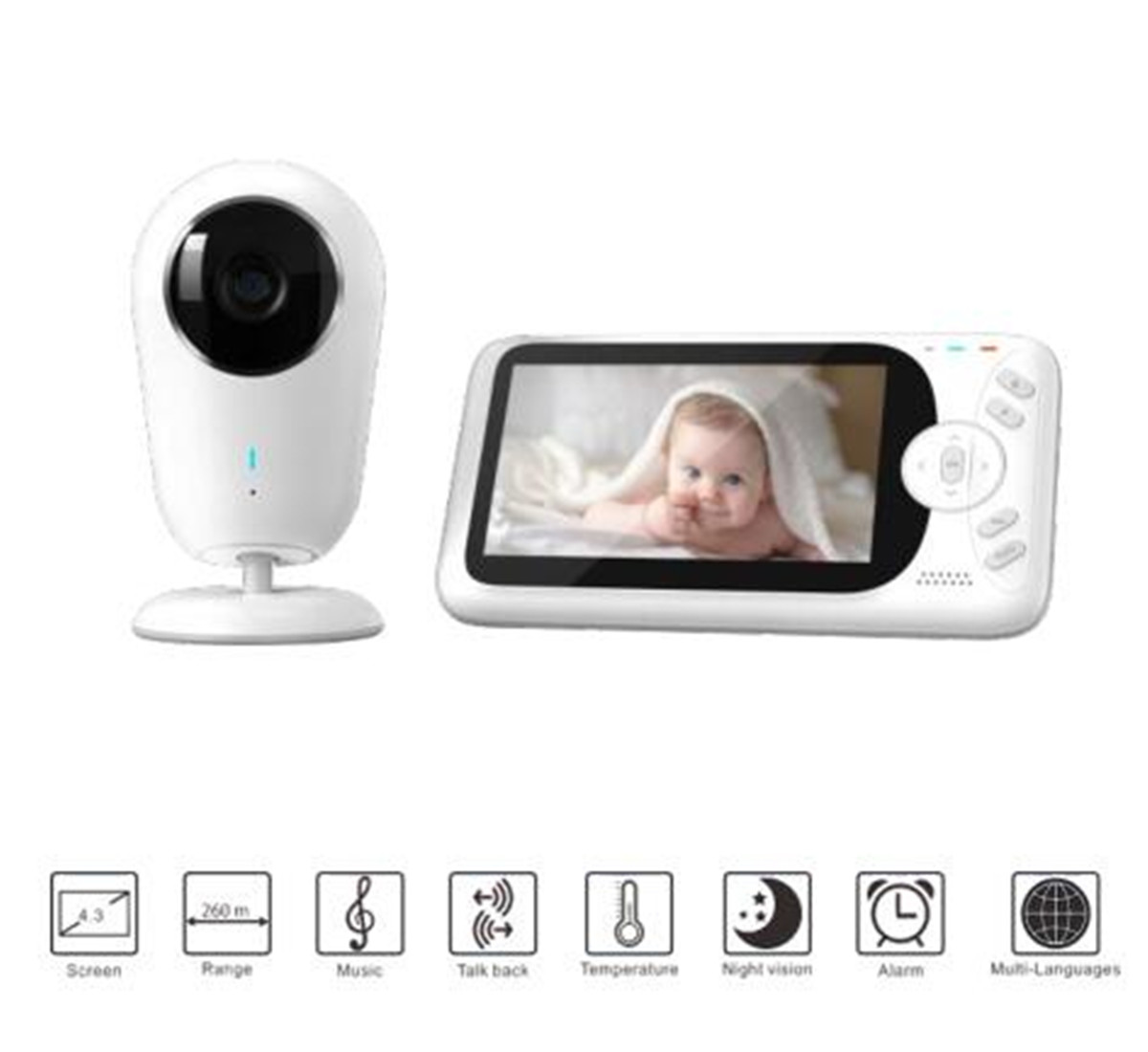 4.3inch 1080P Full HD Wireless - Home Security Wireless Cameras recension och pris