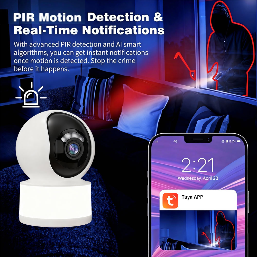 Tuya Smart 5MP 2K HD Mini WiFi - Home Security Flood Lights recension och pris