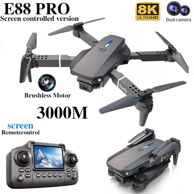Professional E88 PRO Drone wit - Home Security Cameras Outdoor recension och pris
