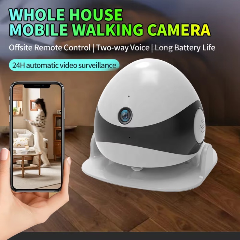 Wireless 2K HD Mobile Pet Comp - Home Security Robot Dog recension och pris