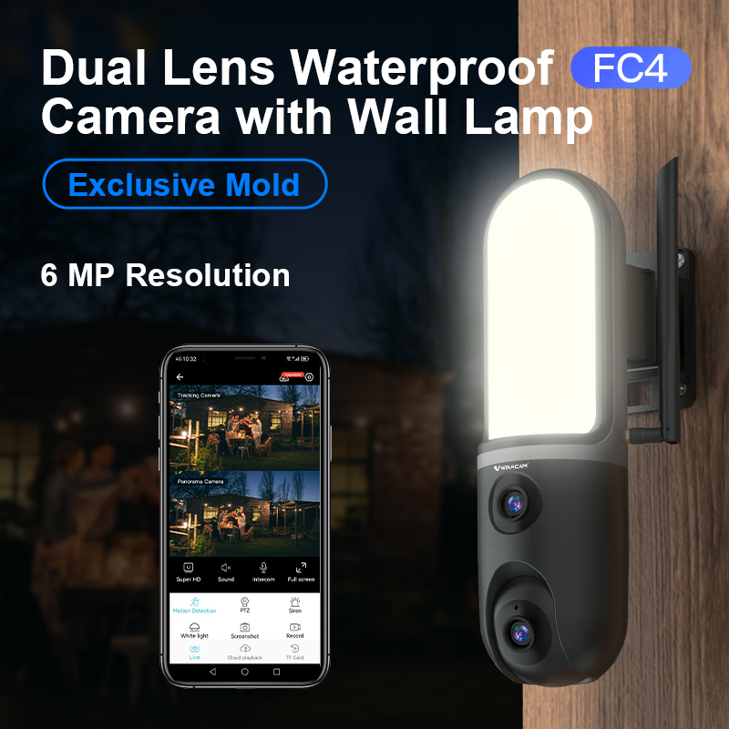 6MP O-Kam APP 5X Dual Lens  Ga - Home Security Flood Lights recension och pris