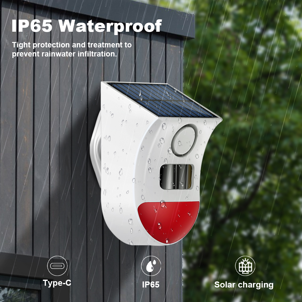 Tuya Zigbee Solar Siren Alarm  - Home Security Equipment recension och pris