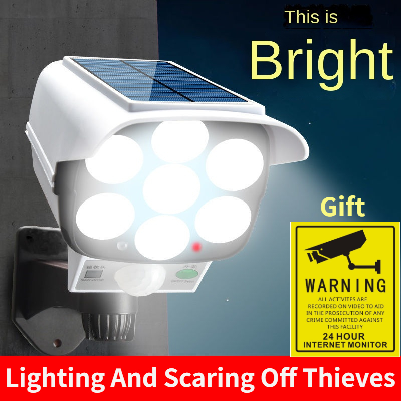 Outdoor Solar Light Motion Sen - Home Security Flood Lights recension och pris