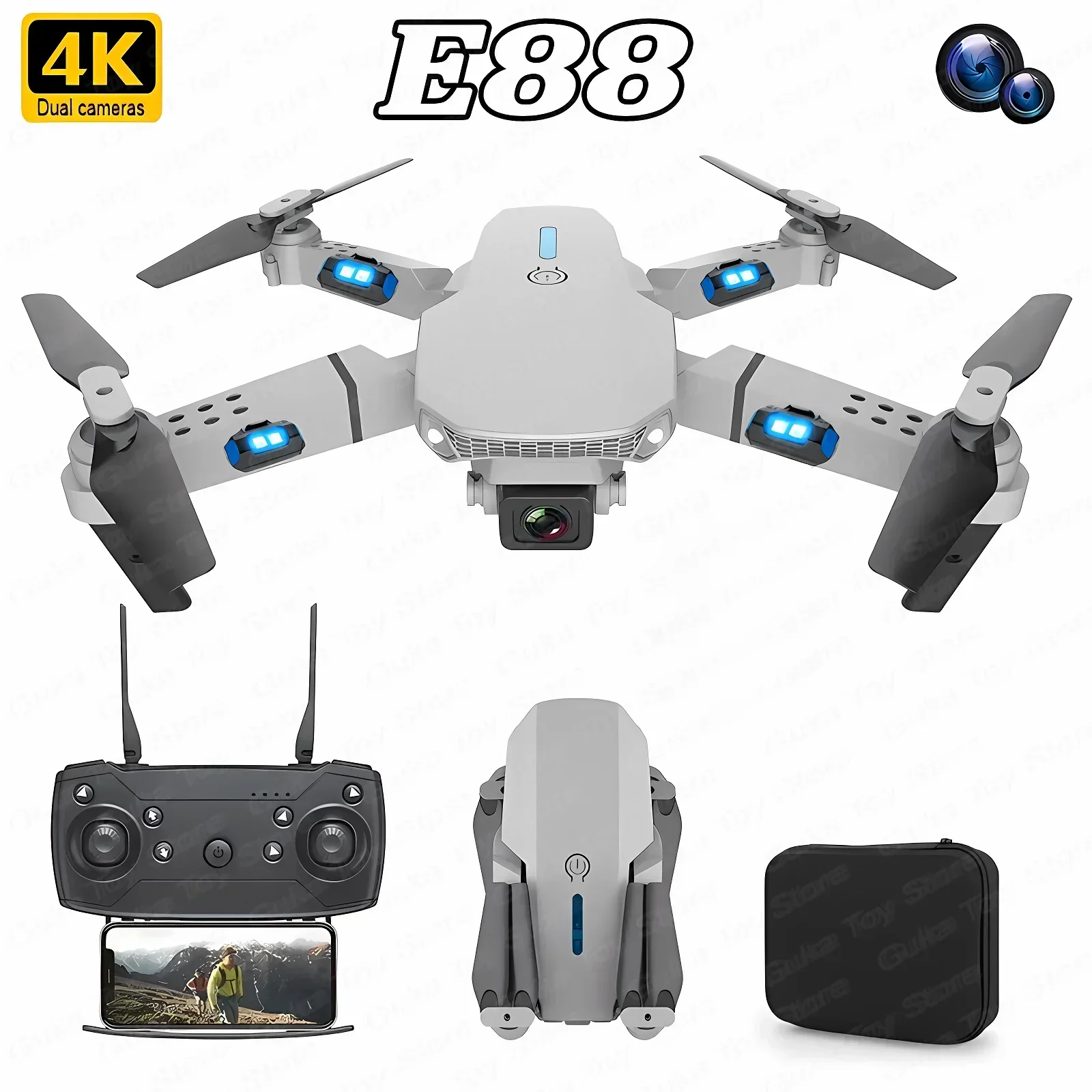 E88 Pro WIFI FPV Drone Wide An - Home Security Cameras Outdoor recension och pris