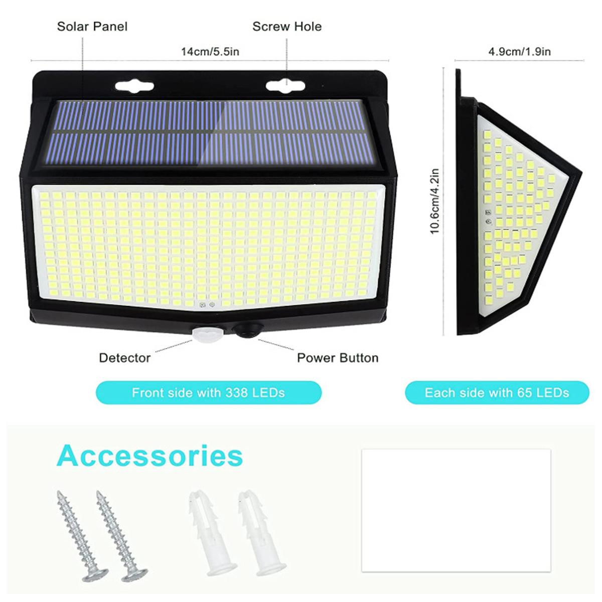 3-Sided LED Wall Light Auto On - Home Security Flood Lights recension och pris
