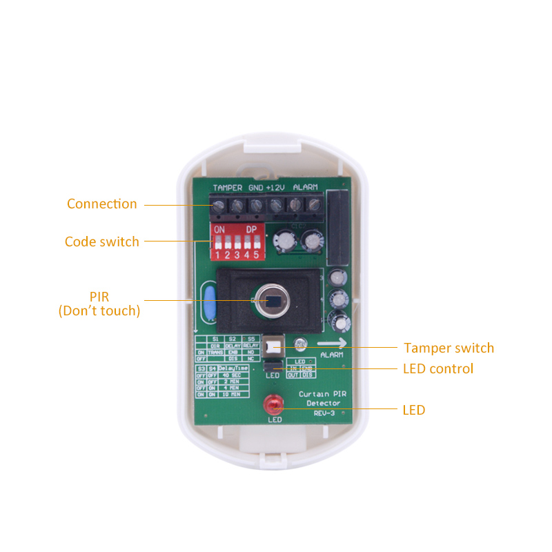 Indoor DC12V Curtain Wired Mot - Home Security Beams recension och pris
