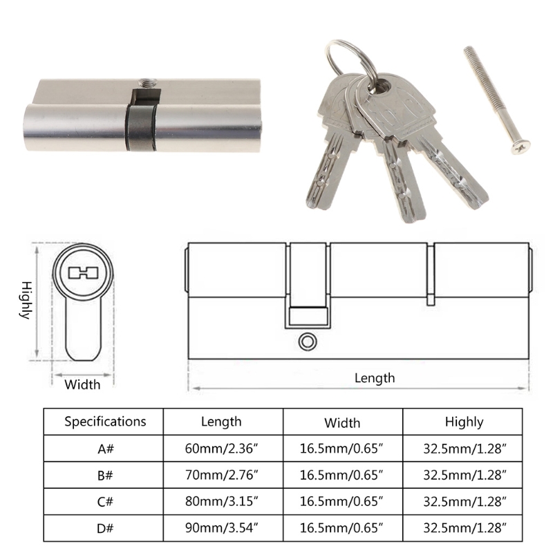 Keyed Entry Door Lock Cylinder - Home Security Gate recension och pris