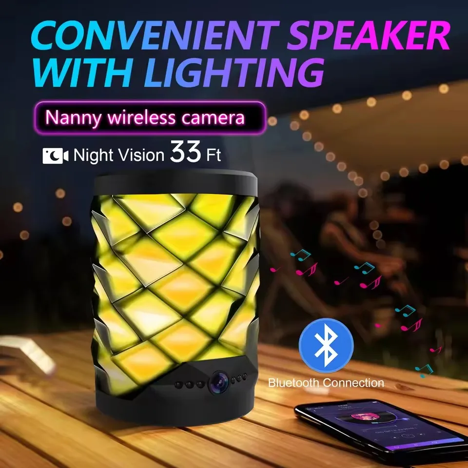 HD Mini Wifi Camera Bluetooth  - Home Security Flood Lights recension och pris