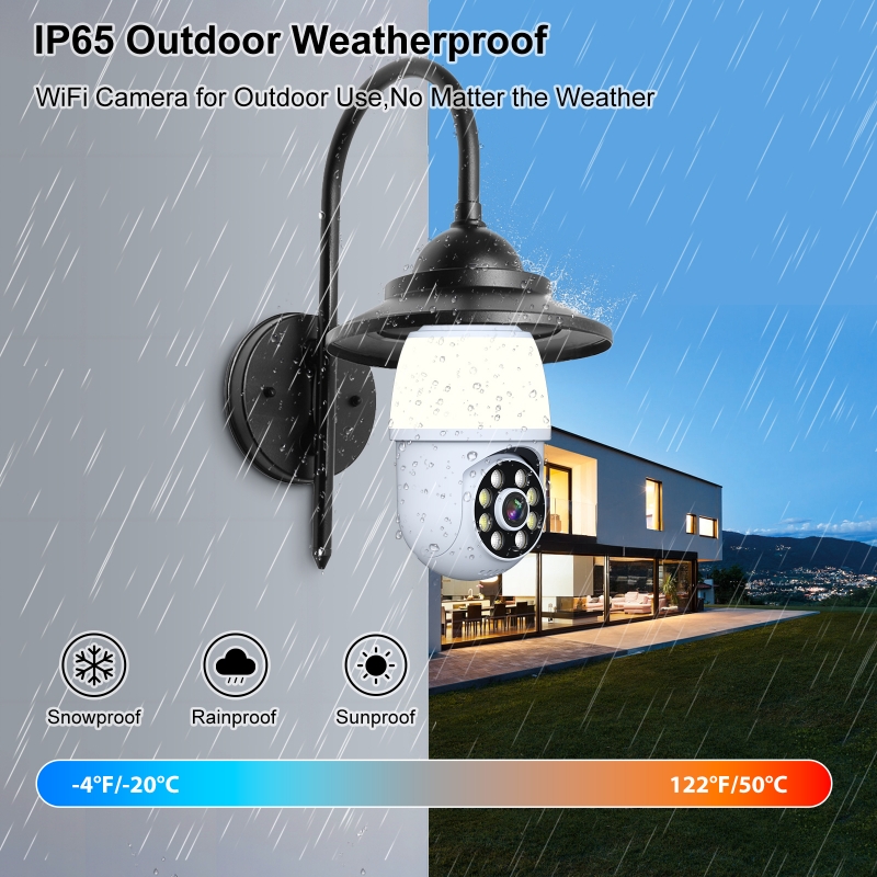 3MP 1296P iCsee APP  Full Colo - Home Security Flood Lights recension och pris