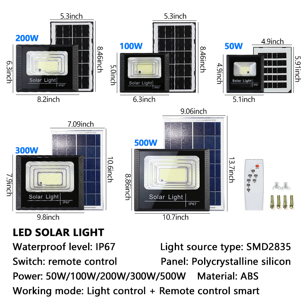 High Brightness 50W Solar Stre - Home Security Flood Lights recension och pris