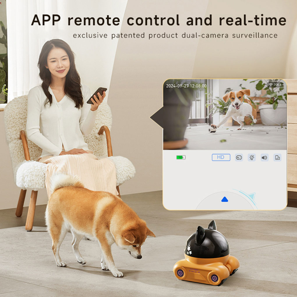 300w HD Lens Robot Camera APP  - Home Security Robot Dog recension och pris
