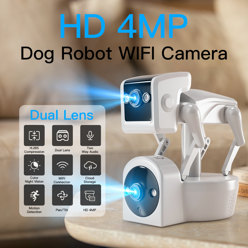 1080P 5G Dual Lens Robot Dog C - Home Security Robot Dog recension och pris