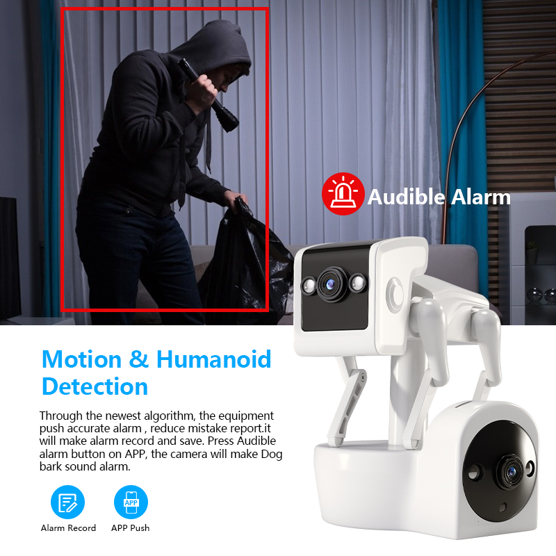 1080P 5G Dual Lens Robot Dog C - Home Security Robot Dog recension och pris