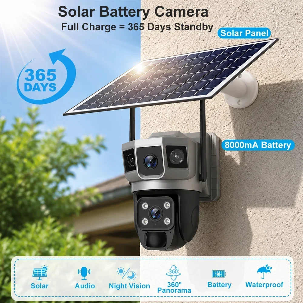 V380 4K 3 Screens 4G Camera So - Home Security Diy recension och pris