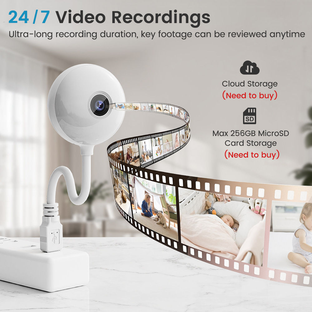 5MP Mini WiFi USB Plug In IP C - Home Security Flood Lights recension och pris
