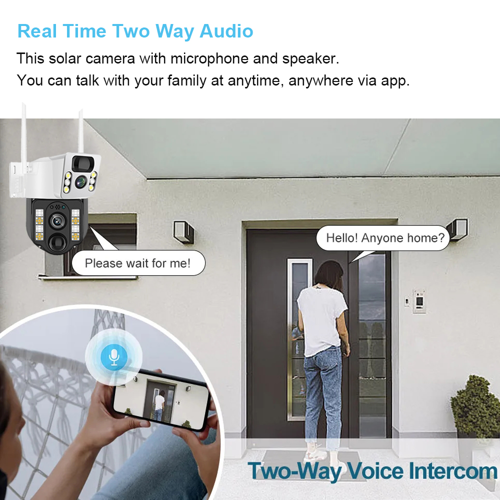 WiFi/4G Solar Camera IP CCTV S - Home Security Wireless Cameras recension och pris