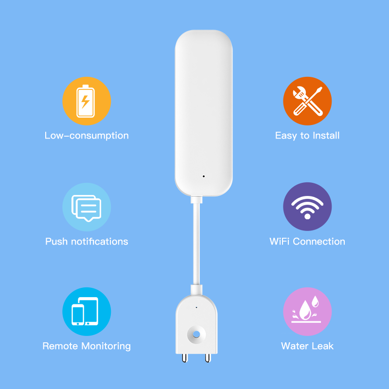 Tuya WiFi ZigBee Water Sensor  - Home Security Equipment recension och pris