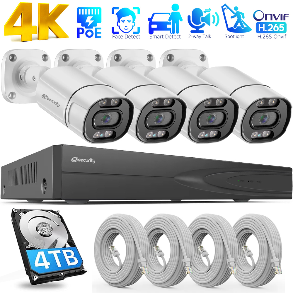 4K PoE Security Camera System  - Home Security And Camera System recension och pris