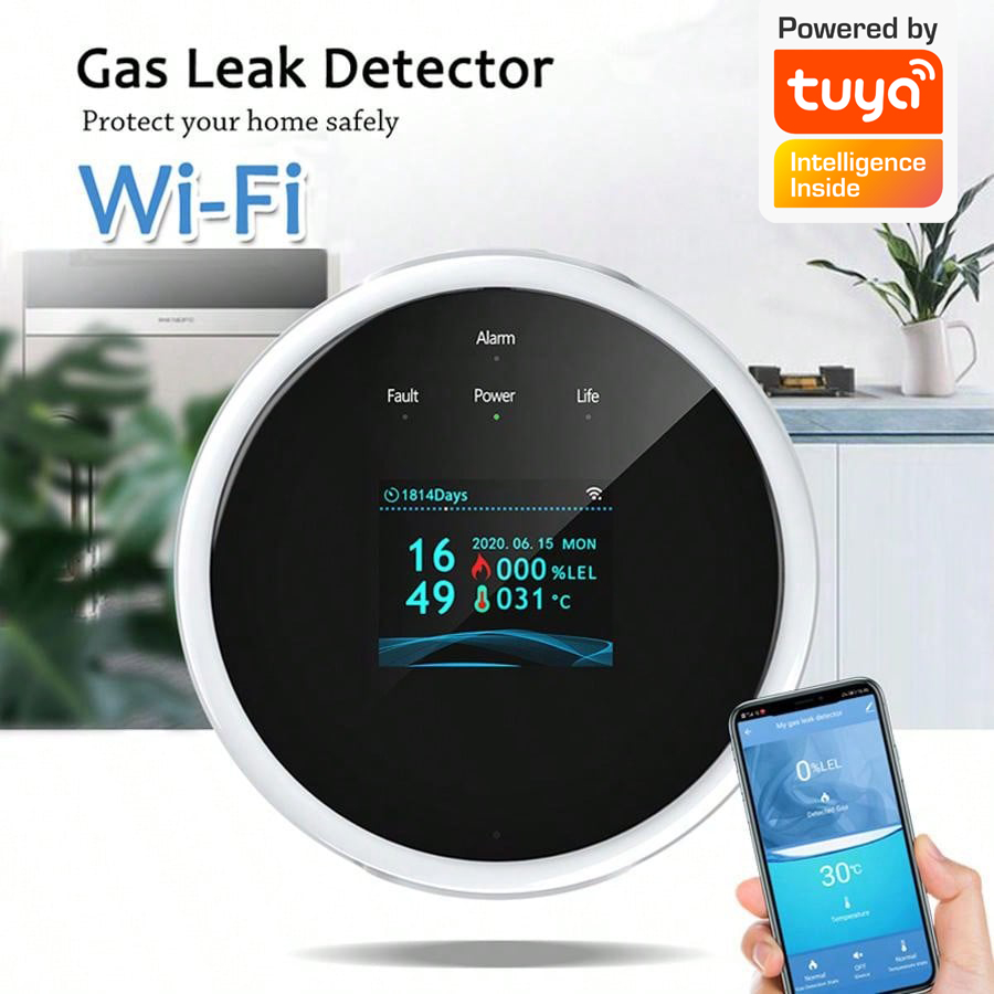 2.4G WiFi Gas Alarm Sensor Com - Home Security Equipment recension och pris