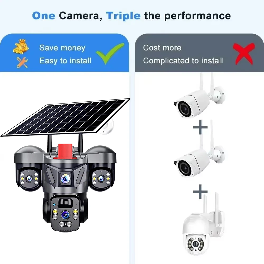 KERUI V380 Pro Outdoor PTZ 6MP - Home Security Outdoor Camera System recension och pris