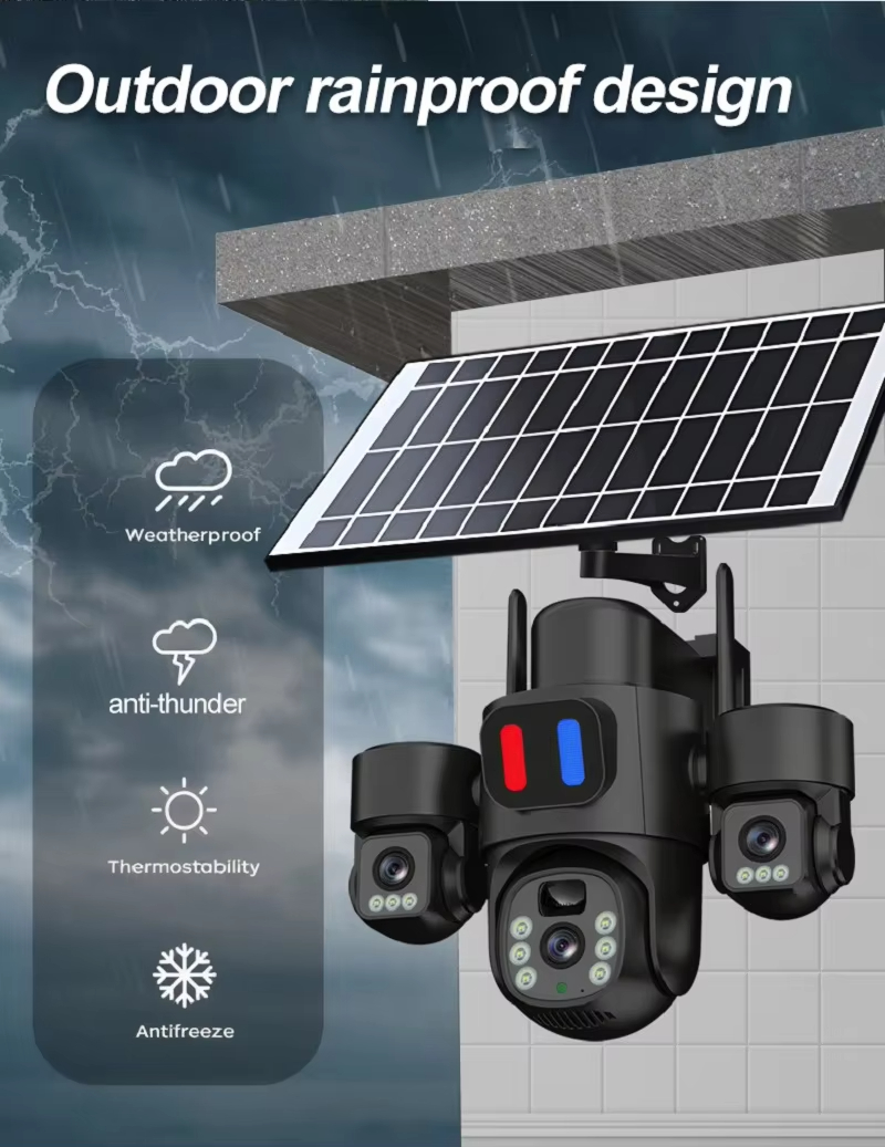 WIFI Solar PTZ Camera Outdoor  - Home Security Outdoor Camera System recension och pris