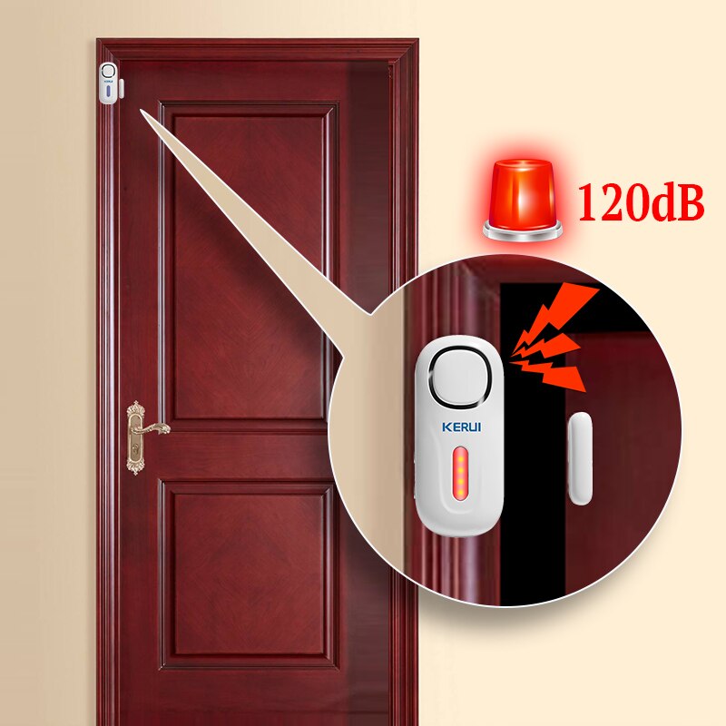 KERUI 120DB Wireless Door/Wind - Home Security Beams recension och pris