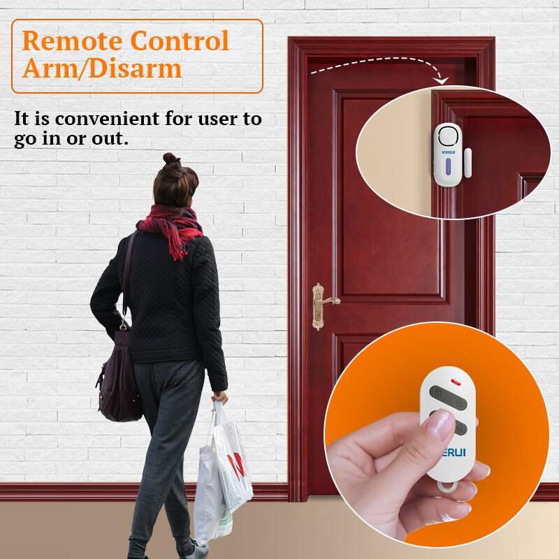 KERUI 120DB Wireless Door/Wind - Home Security Beams recension och pris
