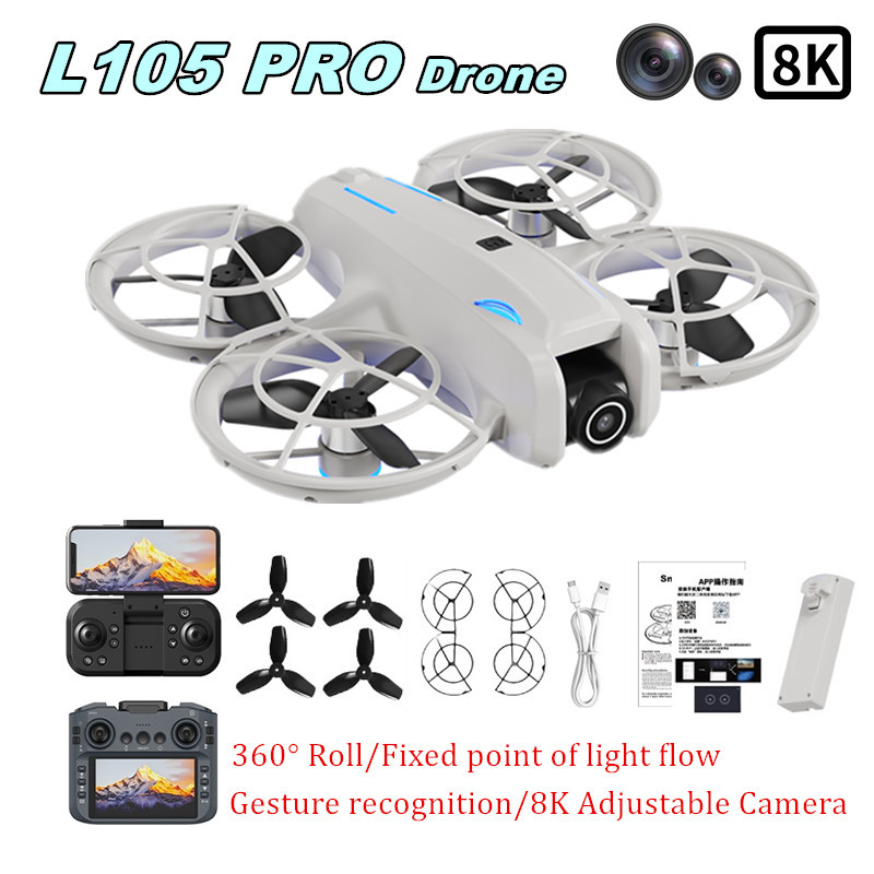 L105 PRO Drone Duel 8k Lens Fu - Home Security Cameras Outdoor recension och pris