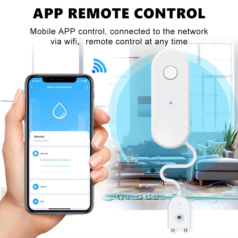 Tuya WiFi Smart Water Leak Sen - Home Security Equipment recension och pris