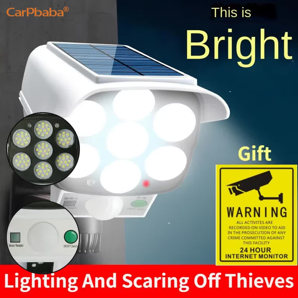Outdoor Solar Light Motion Sen - Home Security Wireless Cameras recension och pris